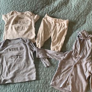 Adorable Carters heather boys set 6 mos